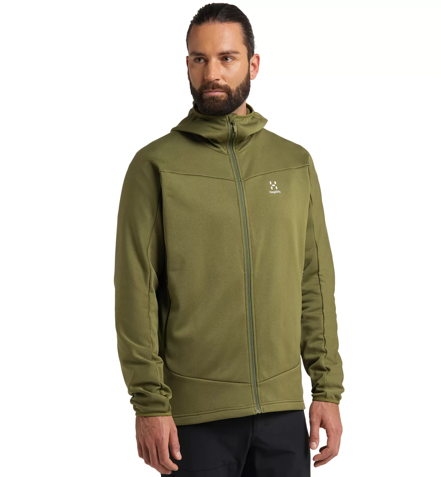 Haglöfs Frost Mid Hood Men | Herr Fleece/Mellanlager