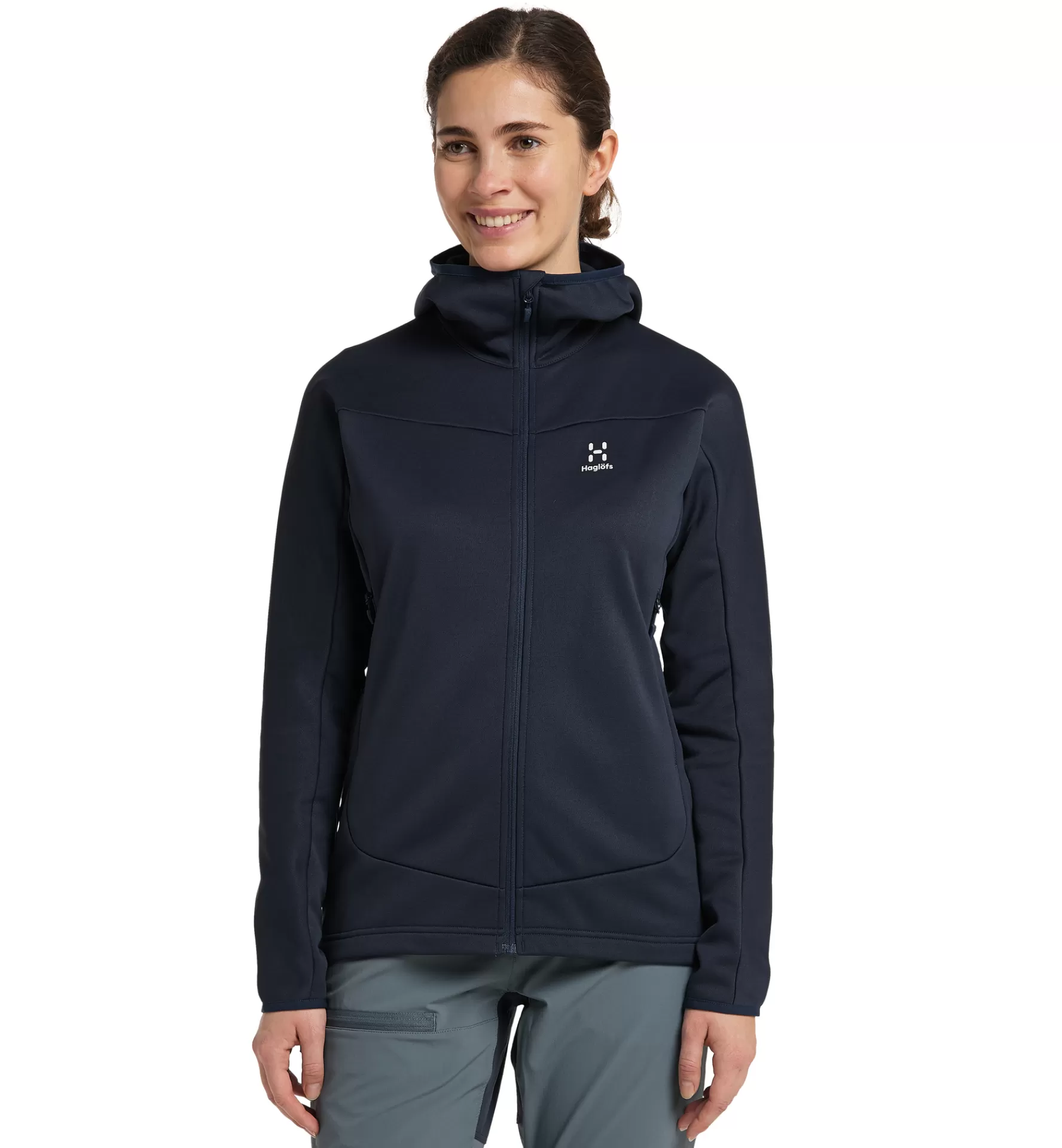 Haglöfs Frost Mid Hood Women | Dam Fleece/Mellanlager