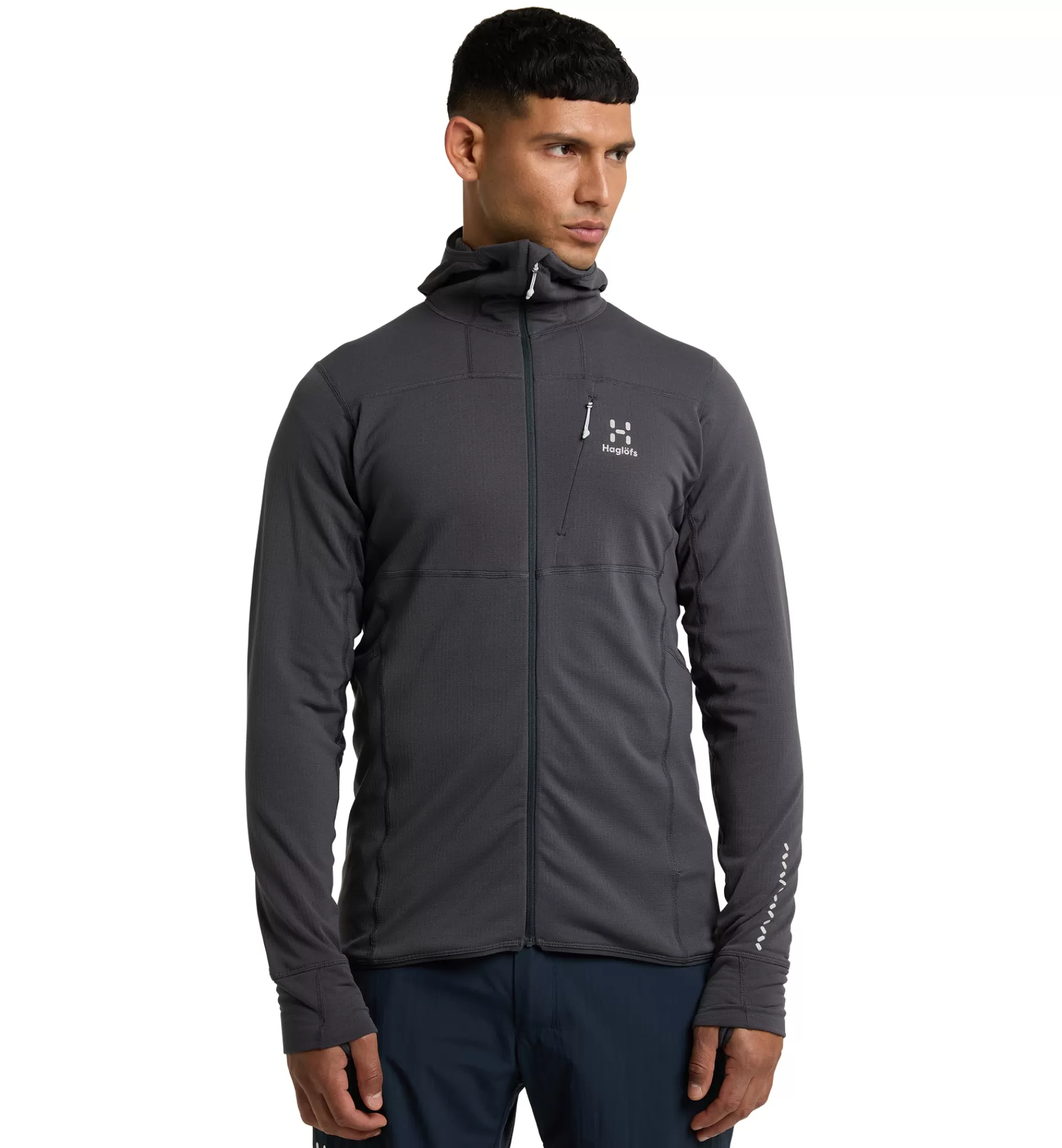 Haglöfs L.I.M Mid Comp Hood Men | Herr Fleece/Mellanlager