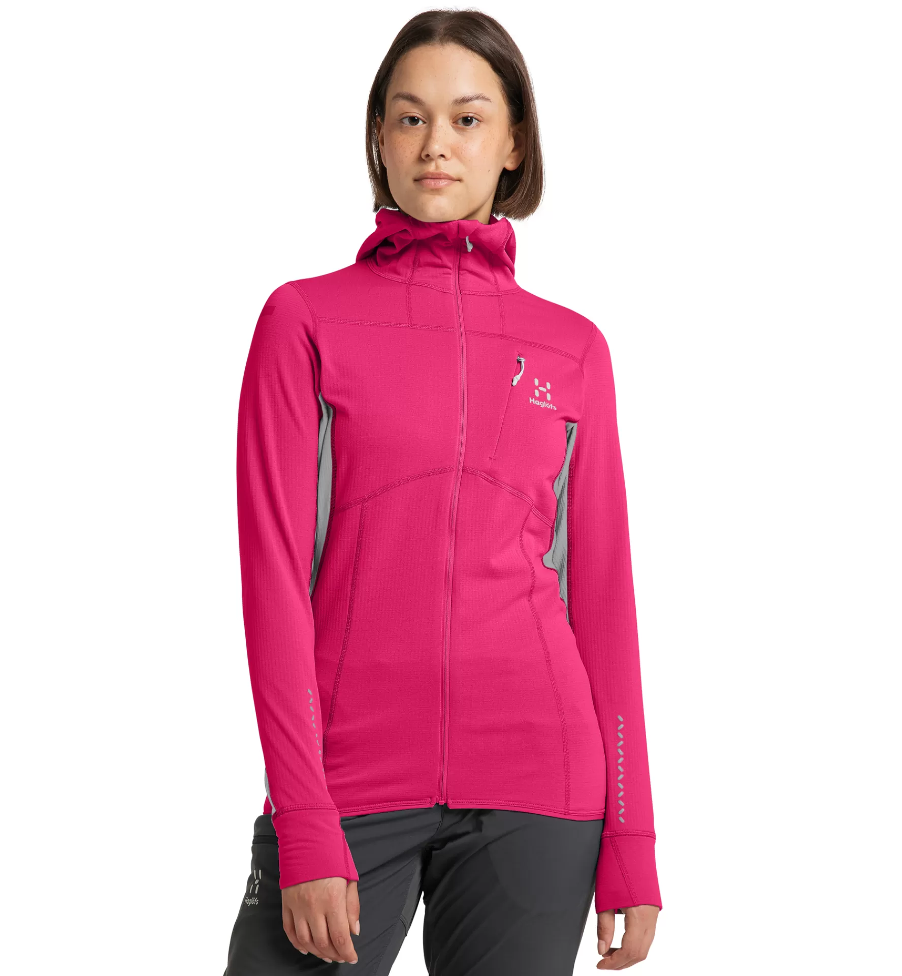 Haglöfs L.I.M Mid Comp Hood Women | Dam Fleece/Mellanlager