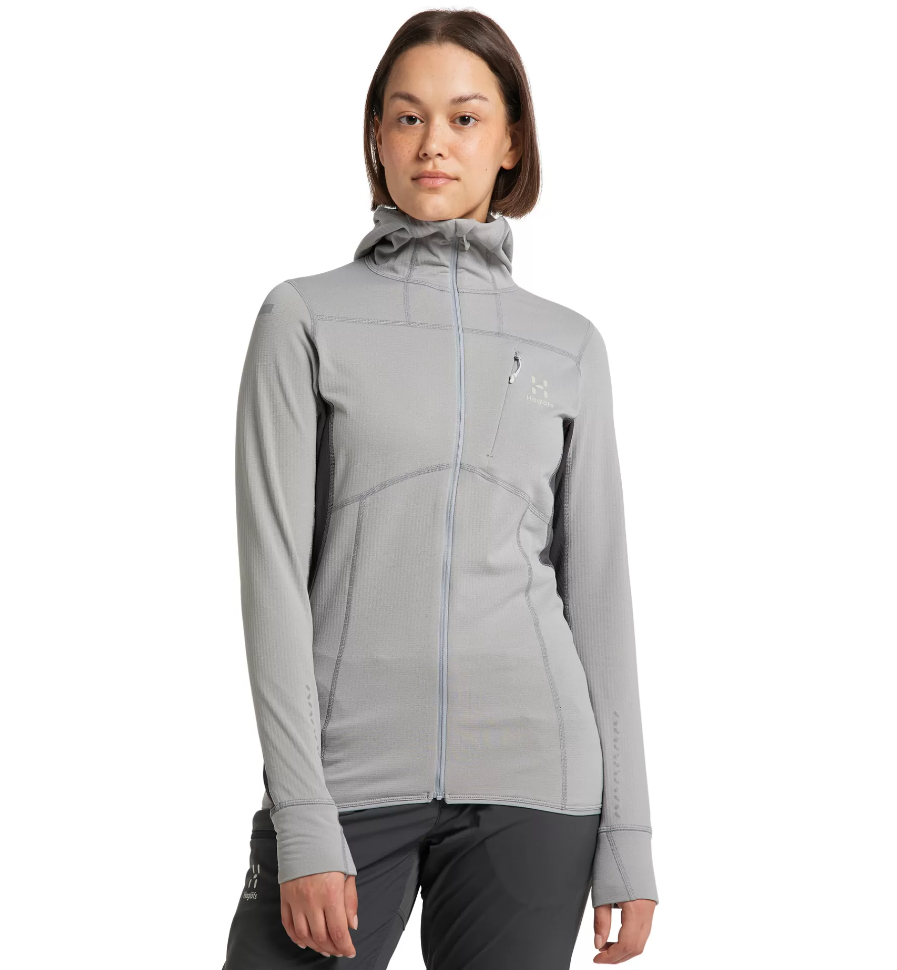 Haglöfs L.I.M Mid Comp Hood Women | Dam Fleece/Mellanlager