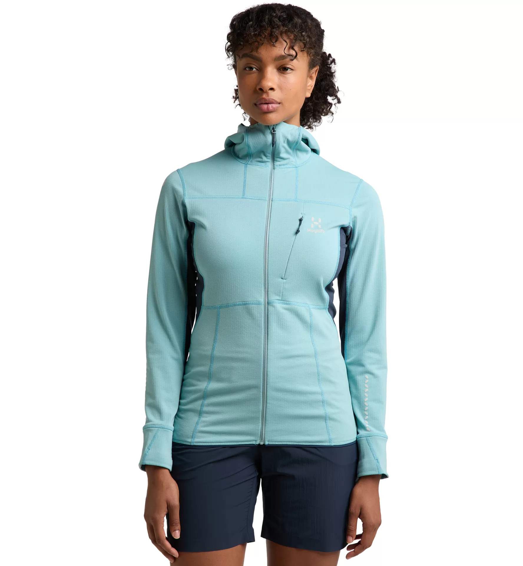 Haglöfs L.I.M Mid Comp Hood Women | Dam Fleece/Mellanlager