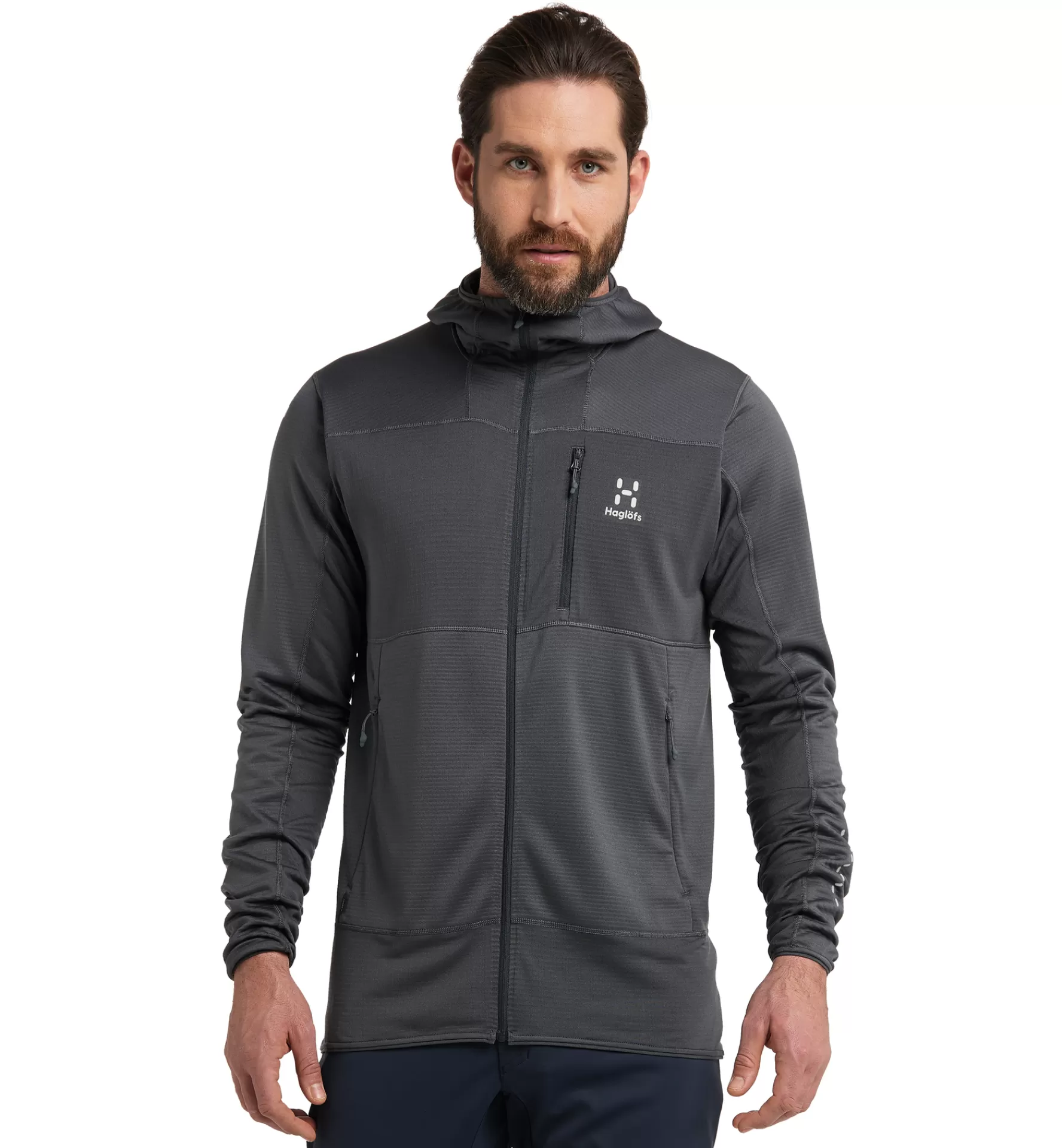 Haglöfs L.I.M Mid Fast Hood Men | Herr Fleece/Mellanlager