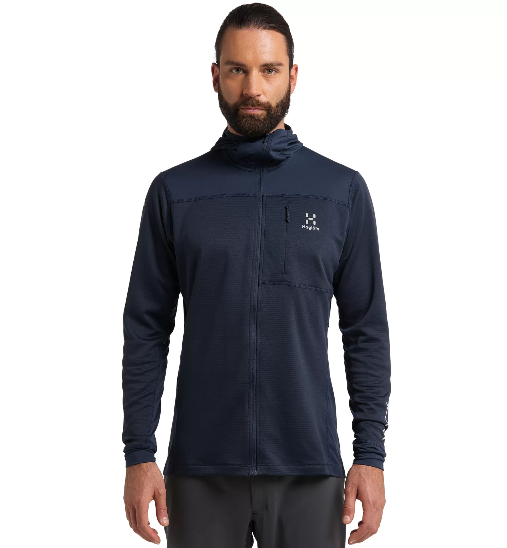 Haglöfs L.I.M Mid Multi Hood Men | Herr Fleece/Mellanlager