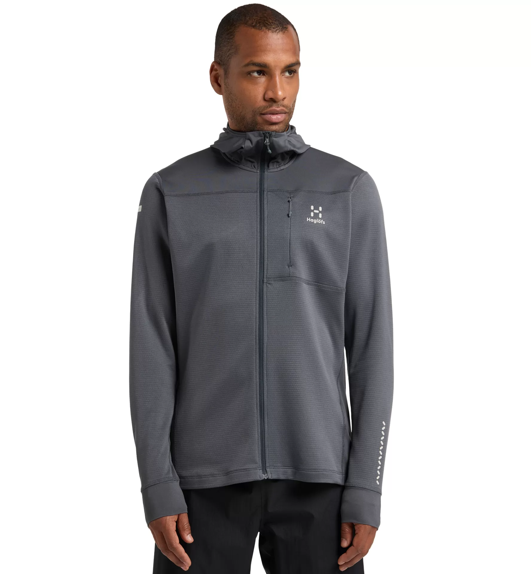 Haglöfs L.I.M Mid Multi Hood Men | Herr Fleece/Mellanlager