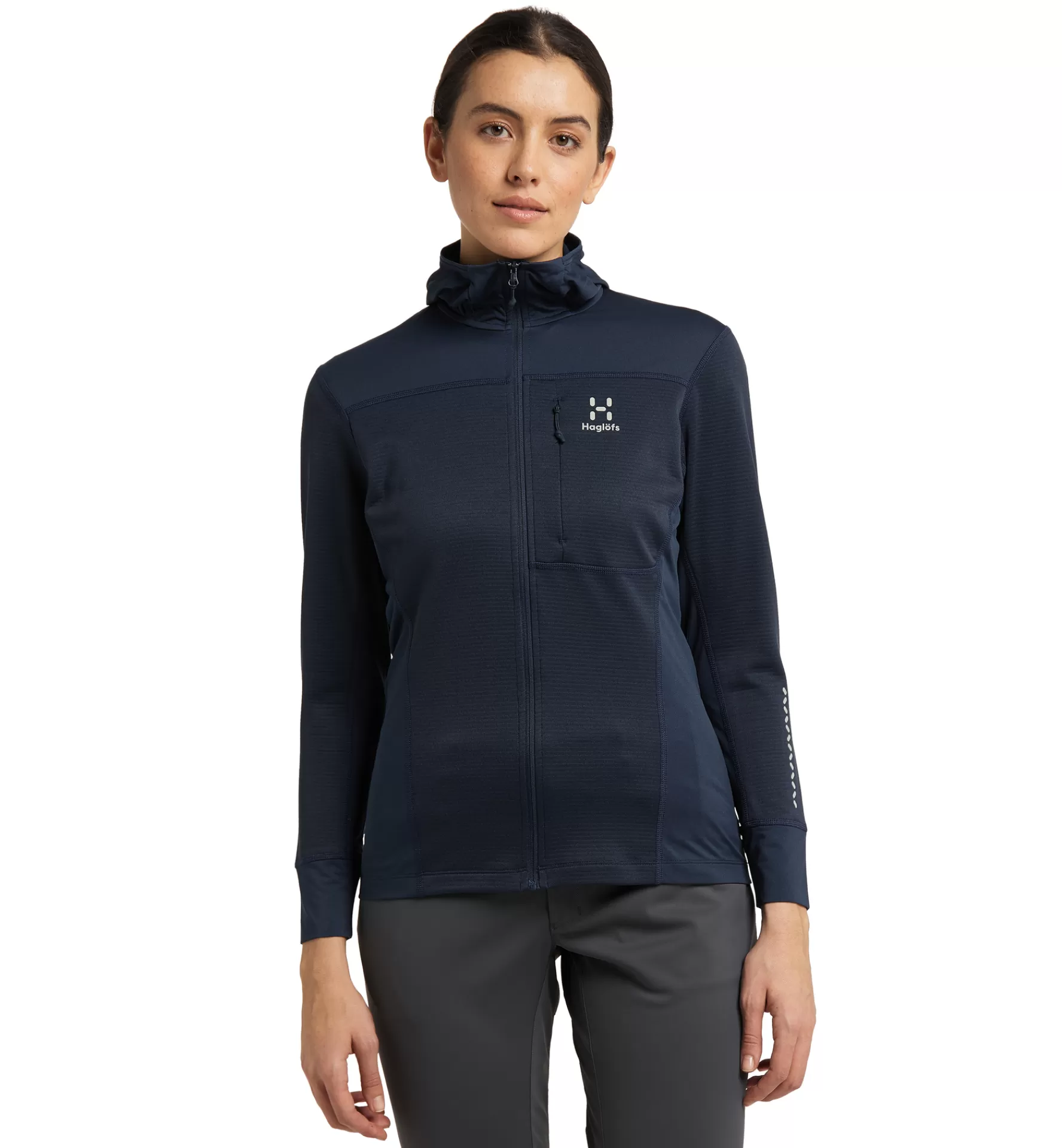 Haglöfs L.I.M Mid Multi Hood Women | Dam Fleece/Mellanlager