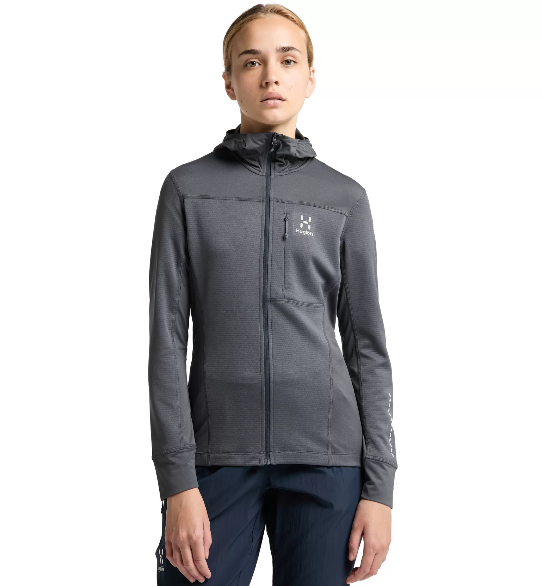 Haglöfs L.I.M Mid Multi Hood Women | Dam Fleece/Mellanlager