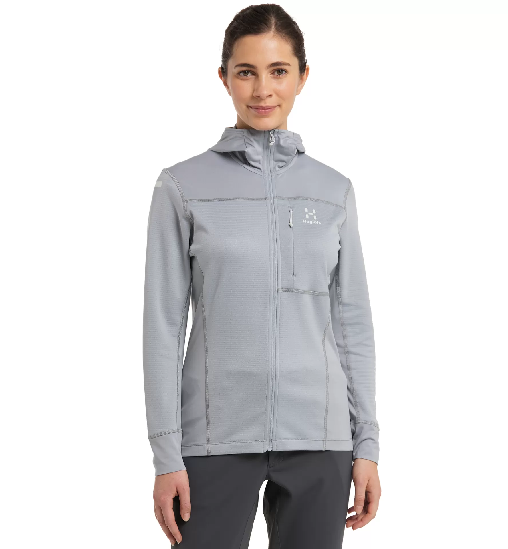 Haglöfs L.I.M Mid Multi Hood Women | Dam Fleece/Mellanlager