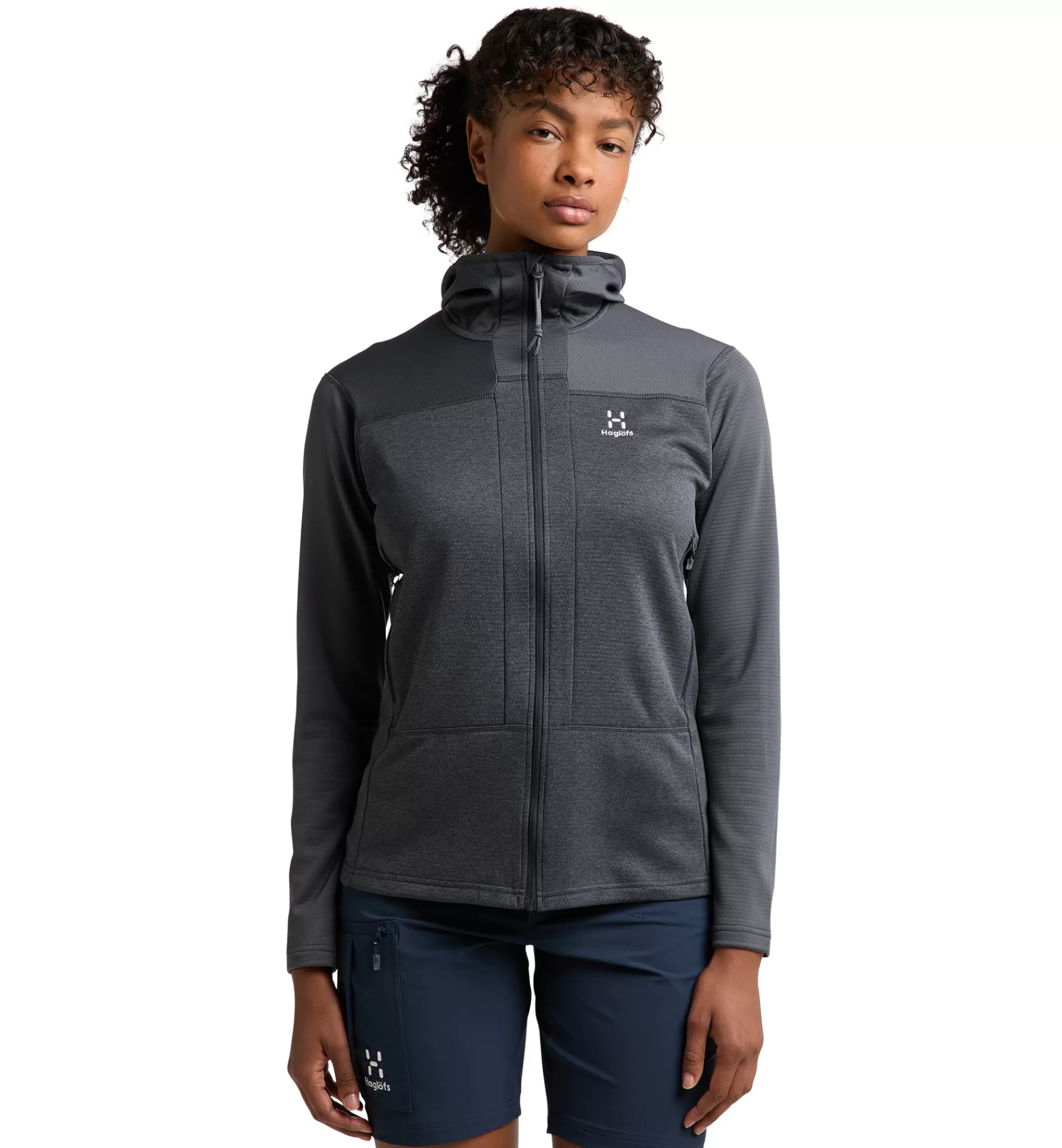 Haglöfs Roc Flash Mid Hood Women | Dam Fleece/Mellanlager