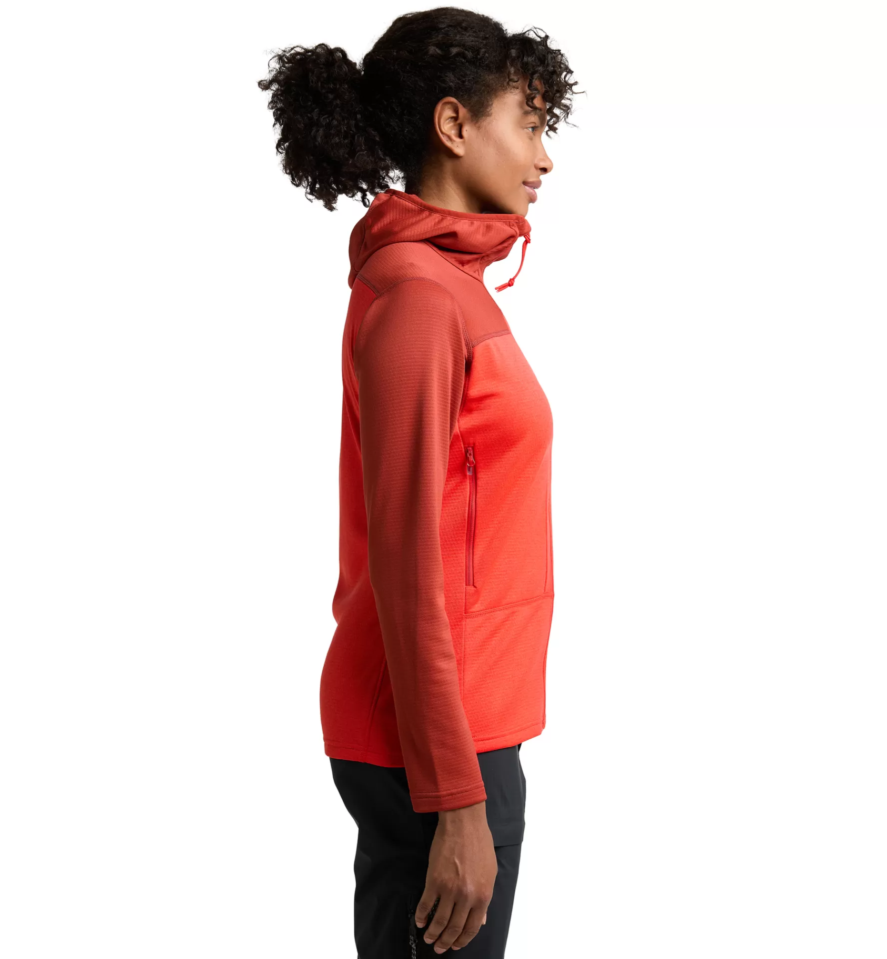 Haglöfs Roc Flash Mid Hood Women | Dam Fleece/Mellanlager