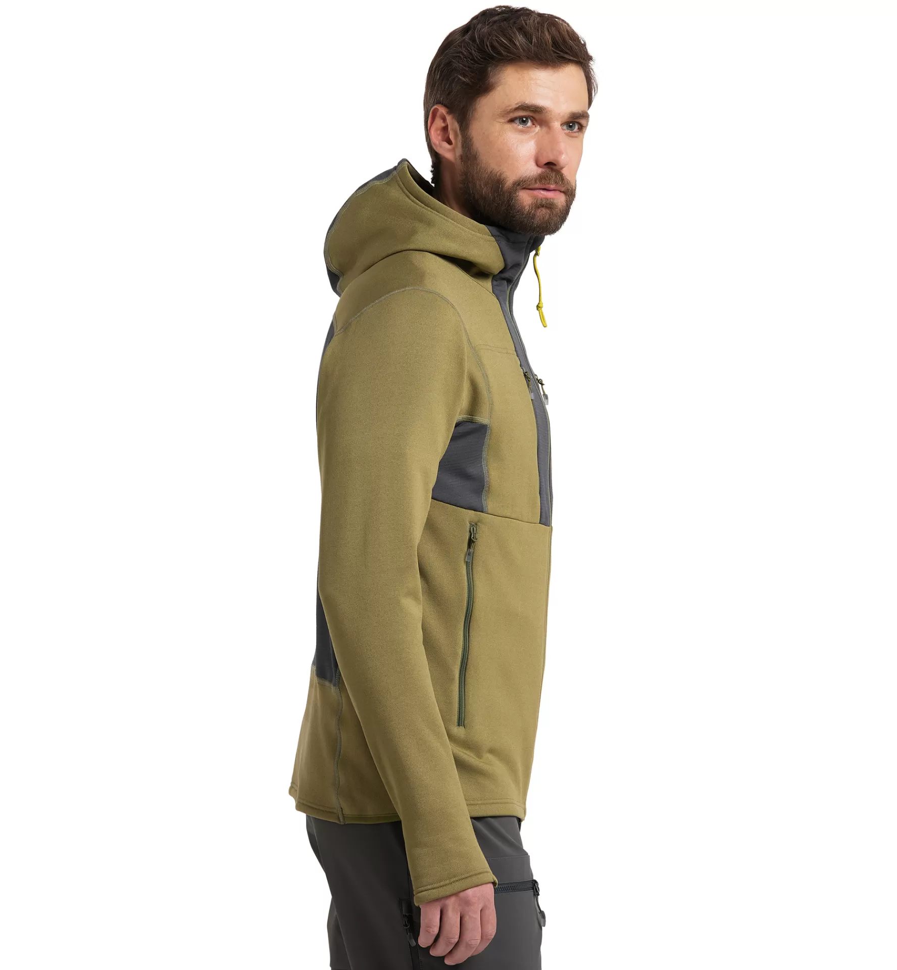 Haglöfs Roc Nordic Mid Hood Men | Herr Fleece/Mellanlager