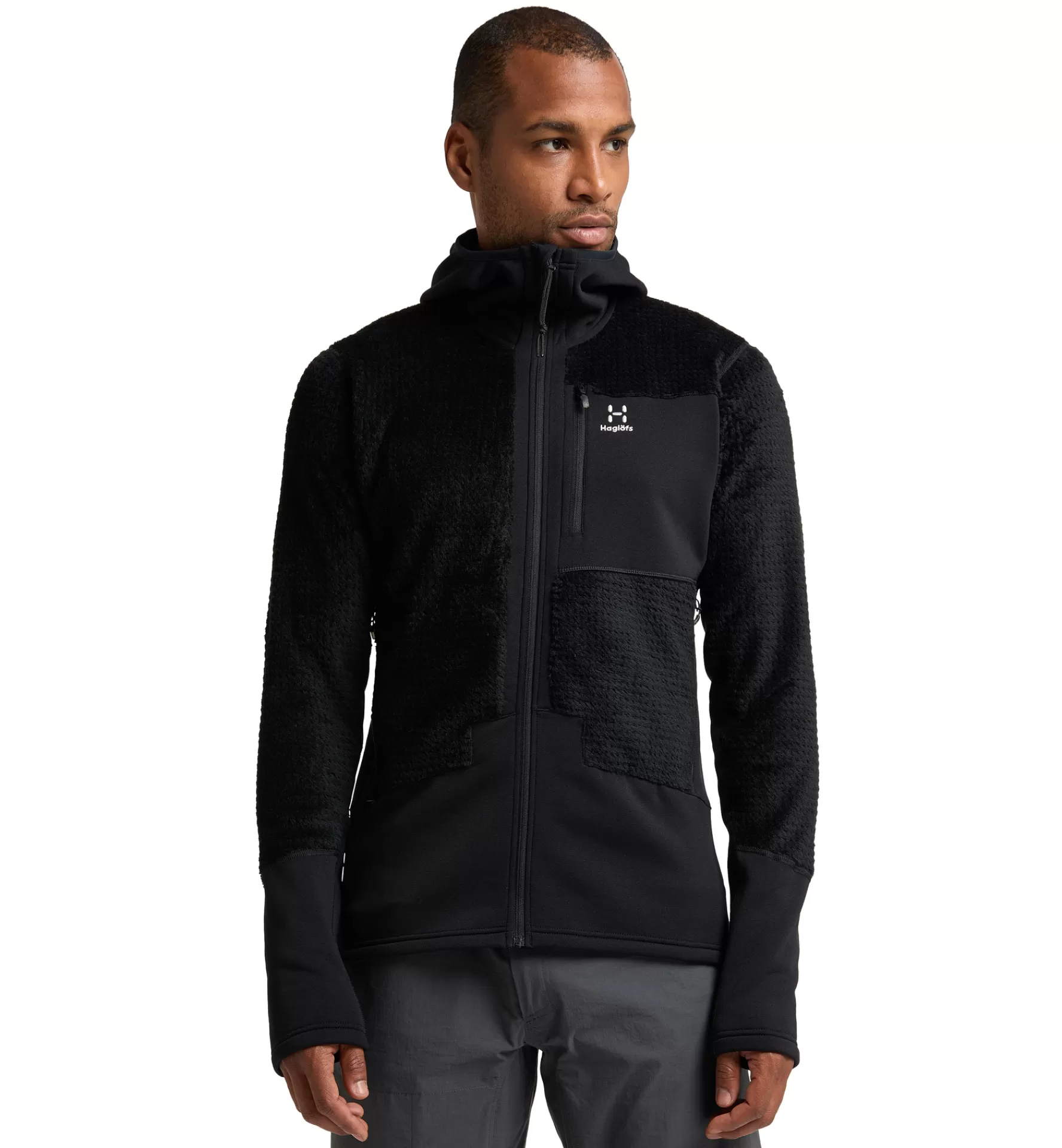 Haglöfs Roc Spitz Mid Hood Men | Herr Fleece/Mellanlager