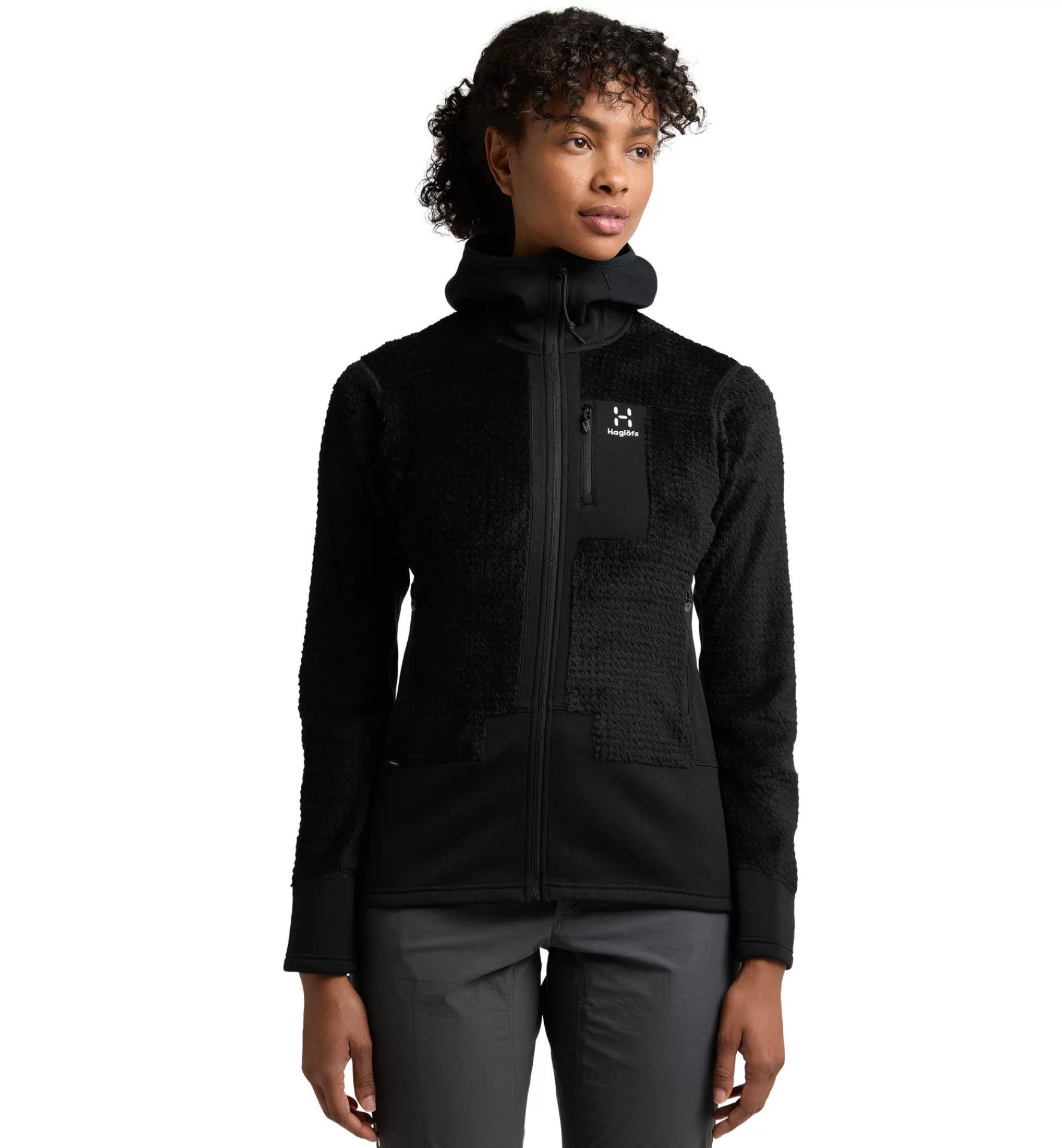 Haglöfs Roc Spitz Mid Hood Women | Dam Fleece/Mellanlager